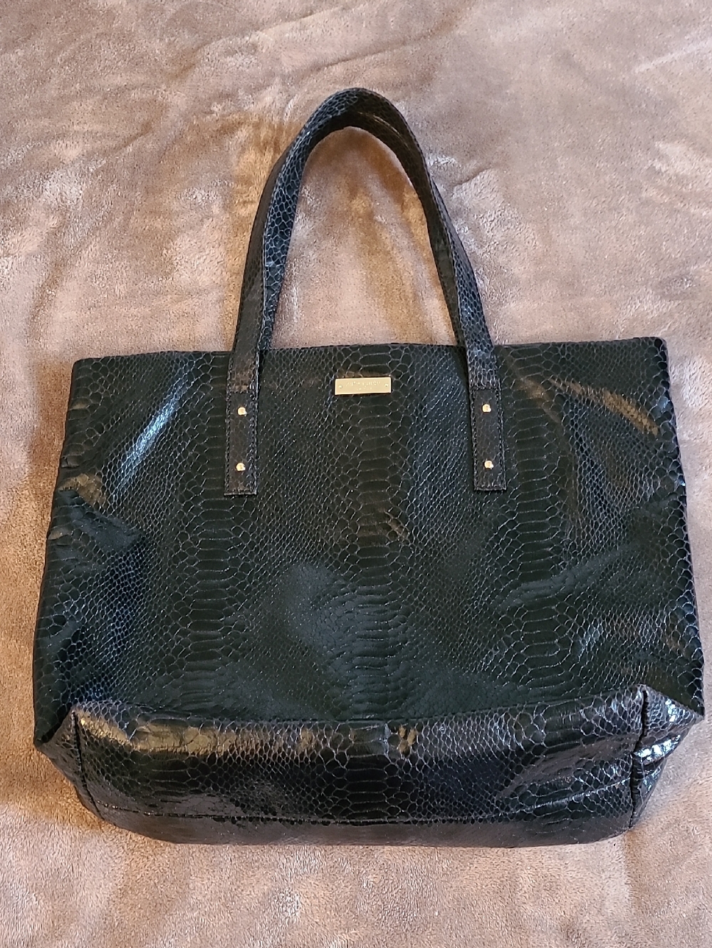 kate spade Madison Avenue Snake Embossed Travel Tote